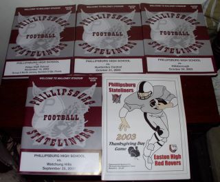 Phillipsburg High School Football Programs 2003