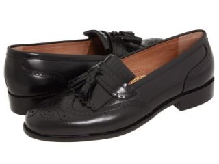 Bostonian Evanston Shoes Mens Black Wing Tip Tassel 9 W
