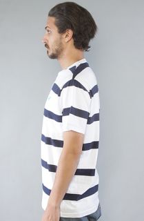 LRG Core Collection The Core Collection Striped Henley in White
