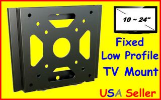   Low Profile Flat TV Universal VESA Wall Fix Mount Bracket 10 24