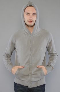adidas The Hooded Knit Cardigan in Shift Grey