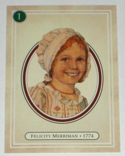 Retired Set American Girl Felicity Trading Cards 1994