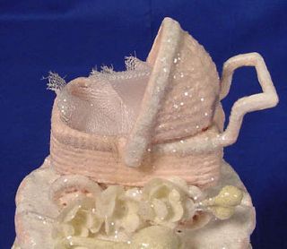 Teena Flanner Papermaiche Baby Girl Cake Topper/Figurine NEW!