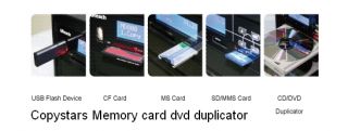 Copystars SD USB MMC MS CF Memory Card DVD Duplicator