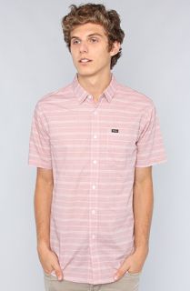 RVCA The Mason SS Buttondown Shirt in Red Grease