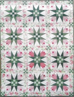 Rosebud quilt pattern by Connie Ewbank of Butterfly Stitches