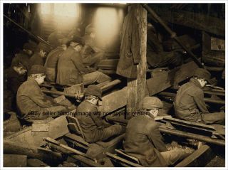 1911 Ewen Breaker Boys Child Labor Coal Mine Photo 2
