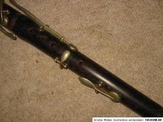 Very Old Wooden Flute with Keys Flauta Needs Cleaning and Service