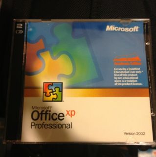  Office XP Professional Pro 2002 Word Excel PowerPoint Access Academic