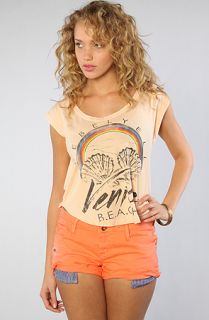 Rebel Yell The Venice Beach Muscle Tee in Apricot