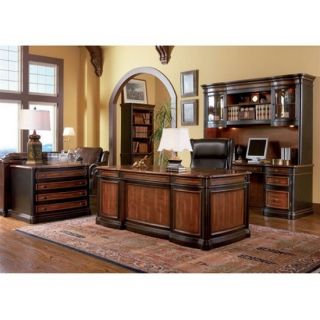 Executive Office Desk Credenza Hutch Office Furniture Set