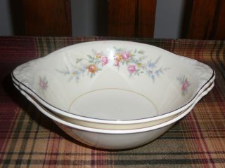  Homer Laughlin Eggshell Nautilus Ferndale 7 Lugged Cereal Bowls Nice