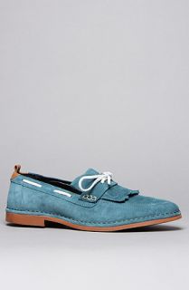 Swear The Davis 7 Shoe in Blue Suede Concrete