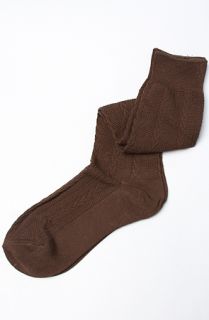 Foot Traffic The Cable Knit Knee High Socks in Chocolate  Karmaloop