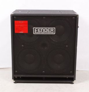 Fender Rumble 410 4x10 Bass Speaker Cabinet Black 886830599972