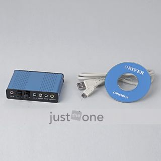 USB 6 Channel 5 1 External Audio Sound Card Adapter for Laptop PC