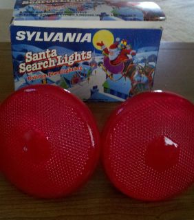 Vintage Sylvania Santa Search Lights Holiday Flood Lighting