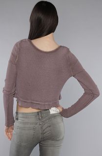 Free People The Thermal Love Top in Taupe