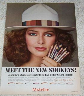 79 Maybelline Cosmetics Smokey Eye Makeup Cute Girl Ad