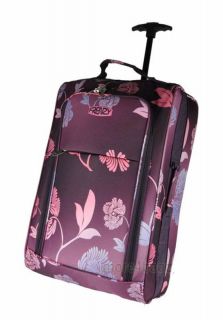 Ryanair Hand Luggage Travel Holdall Wheely Suitcase Plain Floral Cabin