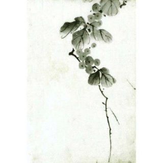Japanese Art Asian Watercolor Floral Branch Print 18x24