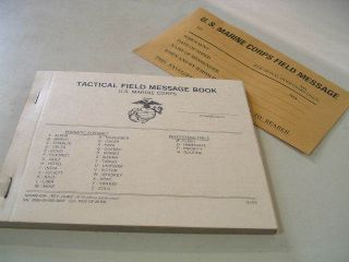 Marine Corp Memorabilia Field Message Book Envelopes NOS