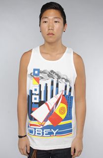 Obey The Ahoy Basic Tank in White Concrete