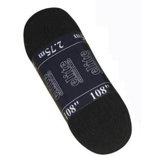 Hockey Laces Black w Blue 96 Skate Boot Ice Metal Tip