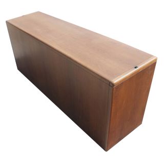 steelcase 6ft vintage steelcase walnut metal credenza file cabinet