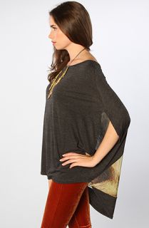 Evil Twin The Outer Limits Mesh Back Circle Tunic in Charcoal Marle