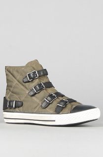 Ash Shoes The Virtus Sneaker in Military and Black