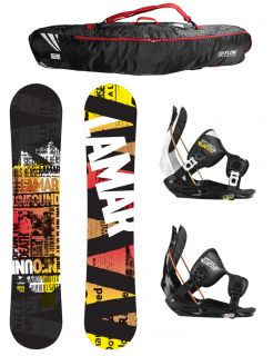  Lamar VIPER 157 WIDE Snowboard+2013 FLOW Flite 2 Bindings+Flow BAG NEW