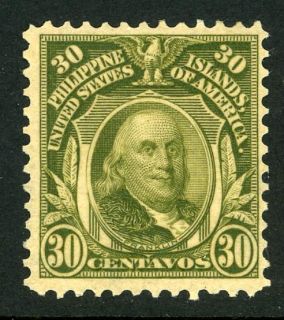 Philippines Scott 250 Mint 30c Franklin Portrait Stamp