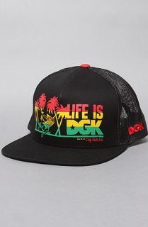 DGK The Life Is Trucker Hat in Black Concrete