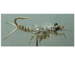 12 Artflies Realistic Black Stonefly Nymph Flies Size 12 PN102