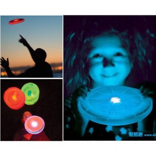 Many Color LED Light Up Flying Disc Night Fun Frisbee Beach Camping