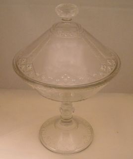 EAPG COVERED COMPOTE 13 INCHES TALL