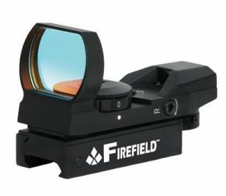 Firefield Black Reflex Sight 4 Reticle Pattern in Red