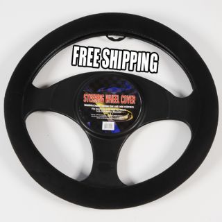  Foam Quilt Soft Car Steering Wheel Cover 15 Wheel Size Rubber