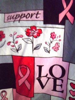 FAITH HOPE LOVE SUPPORT CARE Breast Cancer Awareness Pink Ribbon