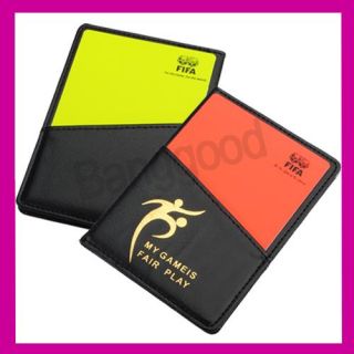  Purse Notecase w Red Card and Yellow Card PU Leather FIFA