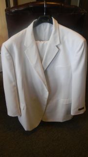 New Falcone 2pc Mens Suit Jacket Size 60R and Size 56 Pants Suit 59