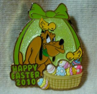Cute Disney Pluto Happy Easter 2010 Limited Edition Pin. Limited
