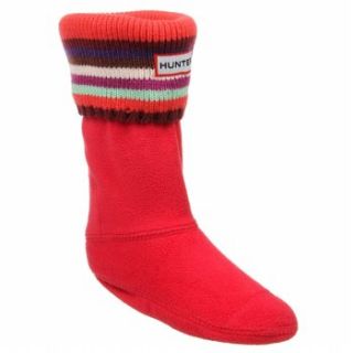 Accessories Hunter Boot Kids Striped Cuff Welly Sock Multi Reds Shoes