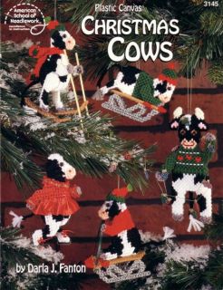 New PC Christmas Cows Ornaments Centerpiece More Cute