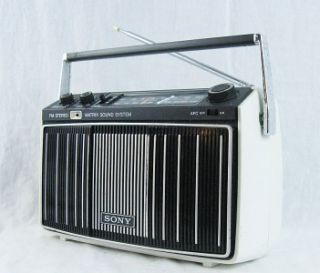 Vintage Sony Mr 9100W Am FM Portable Stereo Radio Boombox