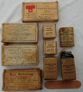 Lot of Early First Aid Bandages Dressings Gear for Medic or Corpsman