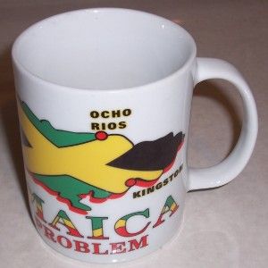 new jamaica no problem island flag map coffee mug