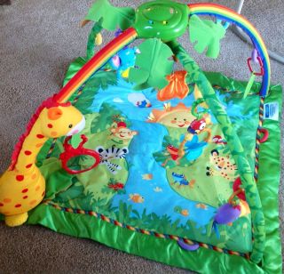 Fisher Price Rainforest Melodies and Lights Baby Gym Play Mat