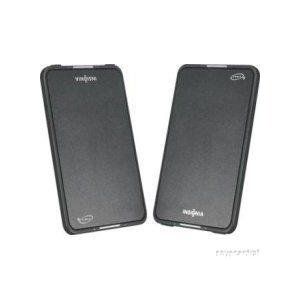 Insignia NS PLTPSP2 Flat Panel Portable Speakers Pair Black 3 5mm USB